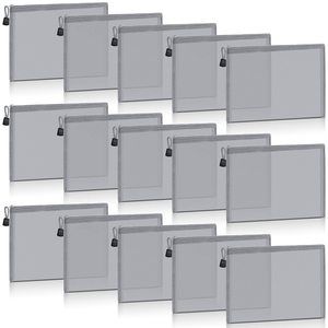 15 Pieces Mesh Bags Mesh Zipper Pouch Makeup Bags Cosmetic Travel Organizer🦏